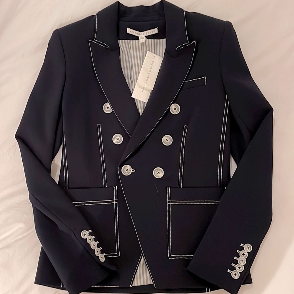 Veronica Beard Navy Cosmo Dickie jacket size 4 NWT